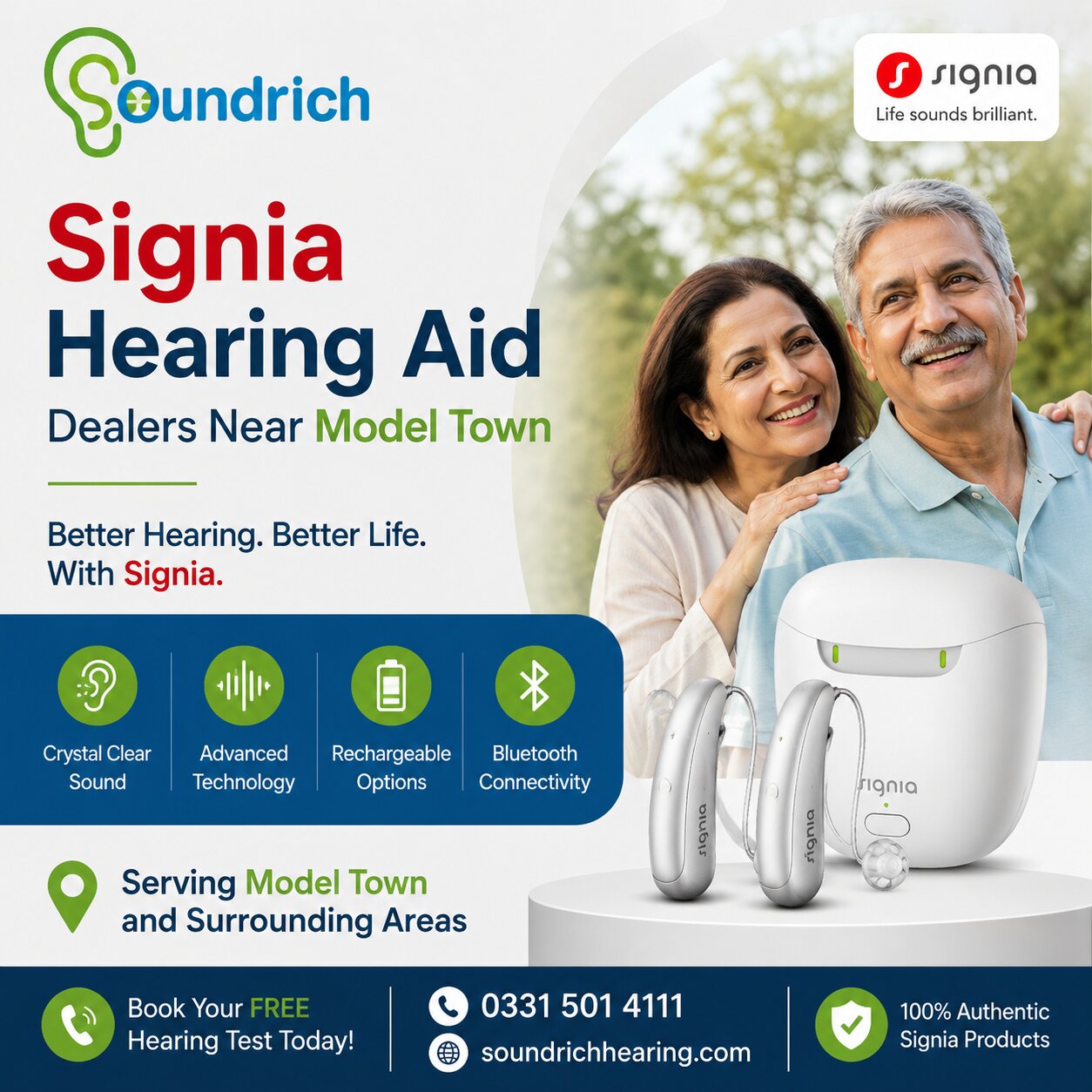 Signia Hearing Aid Dealers Near Model Town